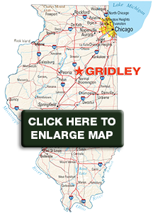 Gridley IL Map